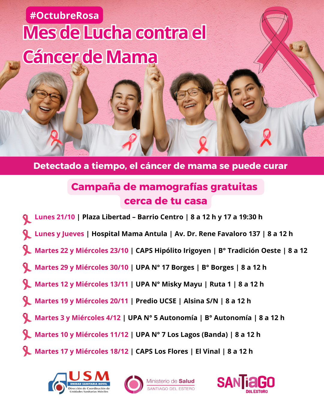 Se realizan mamografías gratuitas en diferentes barrios de la ciudad y ...